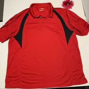 Red & black, Grand Slam golf polo -size XL